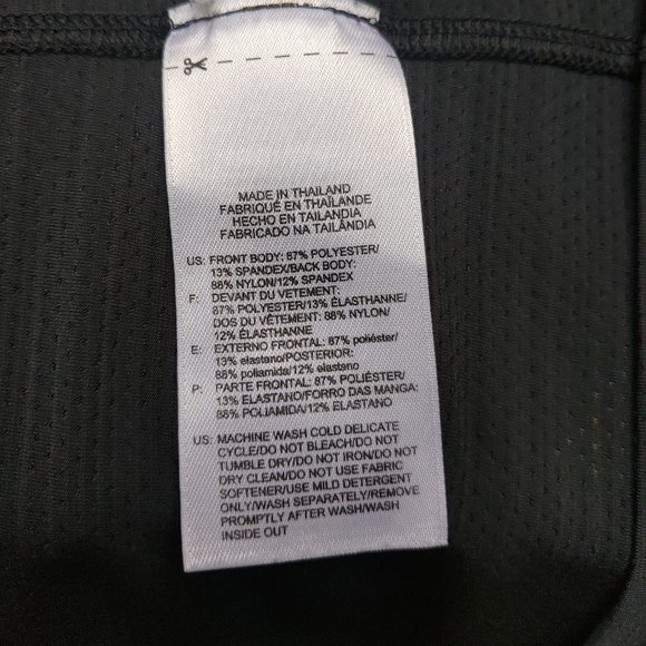 🔴SOLD🔴 Reebok Activchill Fitness Tank Top Black Blue Print Gym Yoga Workout - Picture 14 of 16